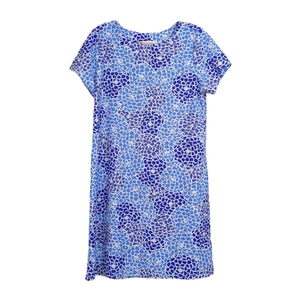 Jude Connally Ella Dress - Size Small Womens - Blue Floral Pool Tile Print